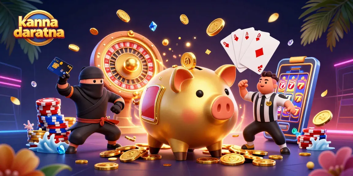 Bet big with kannadaratna while the golden piggy bank sumo wrestler shakes loose treasures.