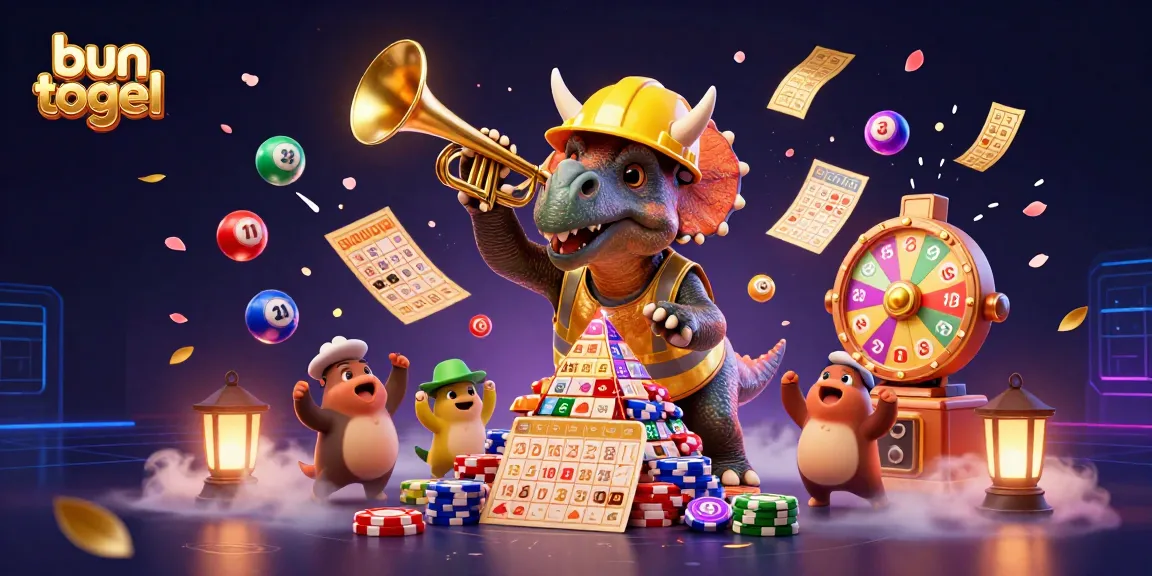 Engage in bun togel excitement with colorful lottery elements, celebrating victories!