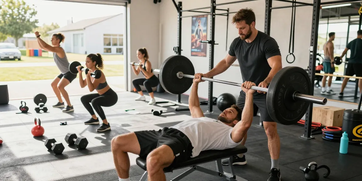 Scène dynamique de la Steroide Boutique avec des athlètes s'entraînant dans un gymnase moderne, démontrant la puissance des stéroïdes anabolisants.