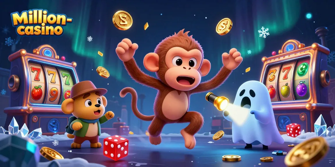 Engage with thrilling slots at million-casino in a vibrant haunted casino scene.