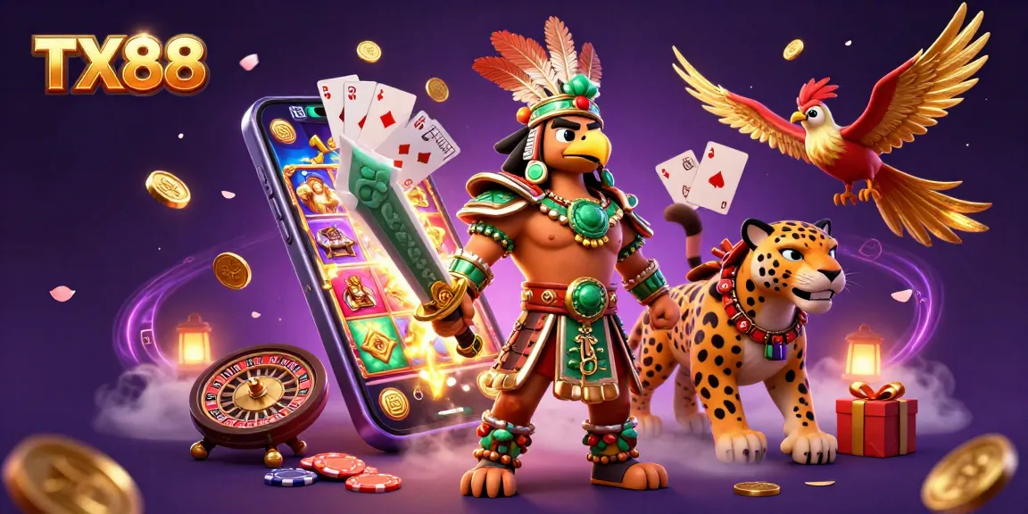 Experience thrilling gameplay at TX88 with unique slot games and vibrant casino elements!