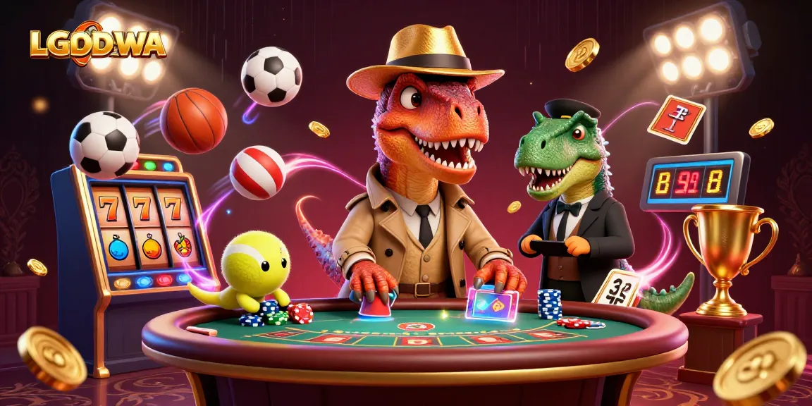 Engage with LGODEWA's thrilling slot experience amidst vibrant casino excitement.