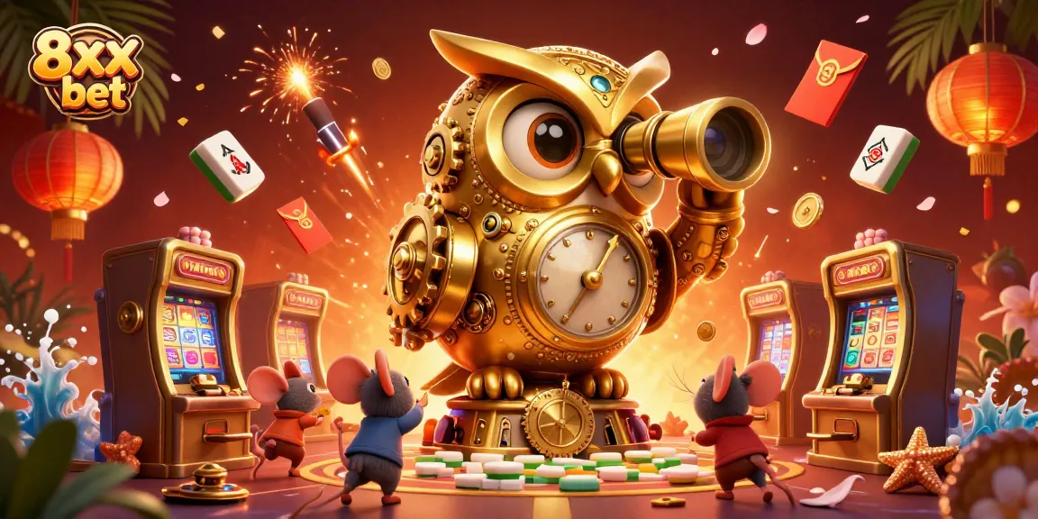 Experience the excitement of 8xx bet with dynamic characters amid vibrant casino elements.