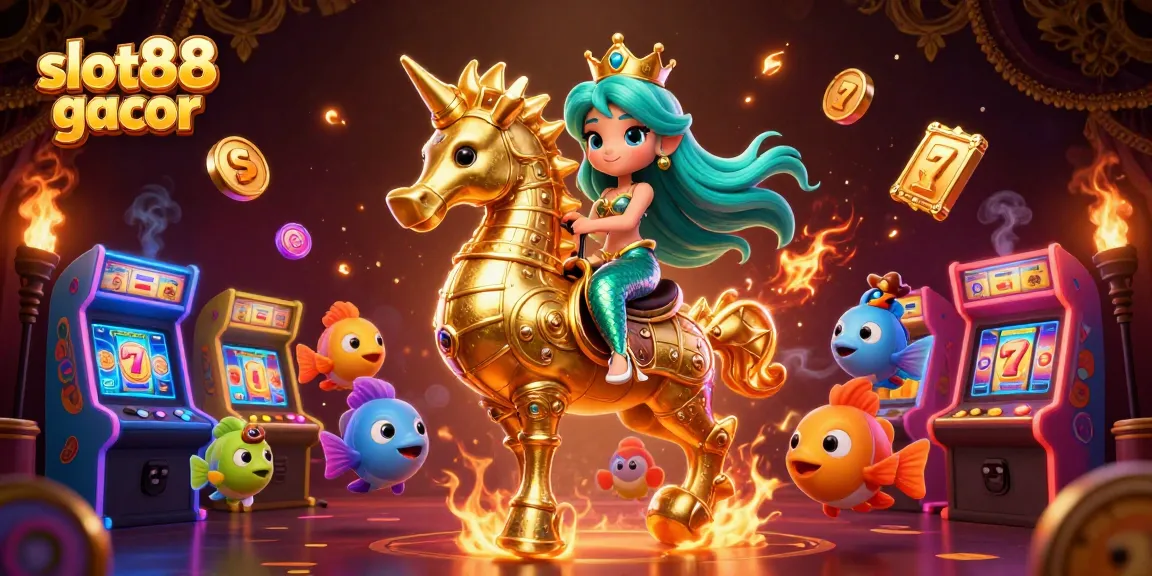 Engage in exciting spins and jackpots at slot88 gacor with an illustrated themed adventure under the sea.