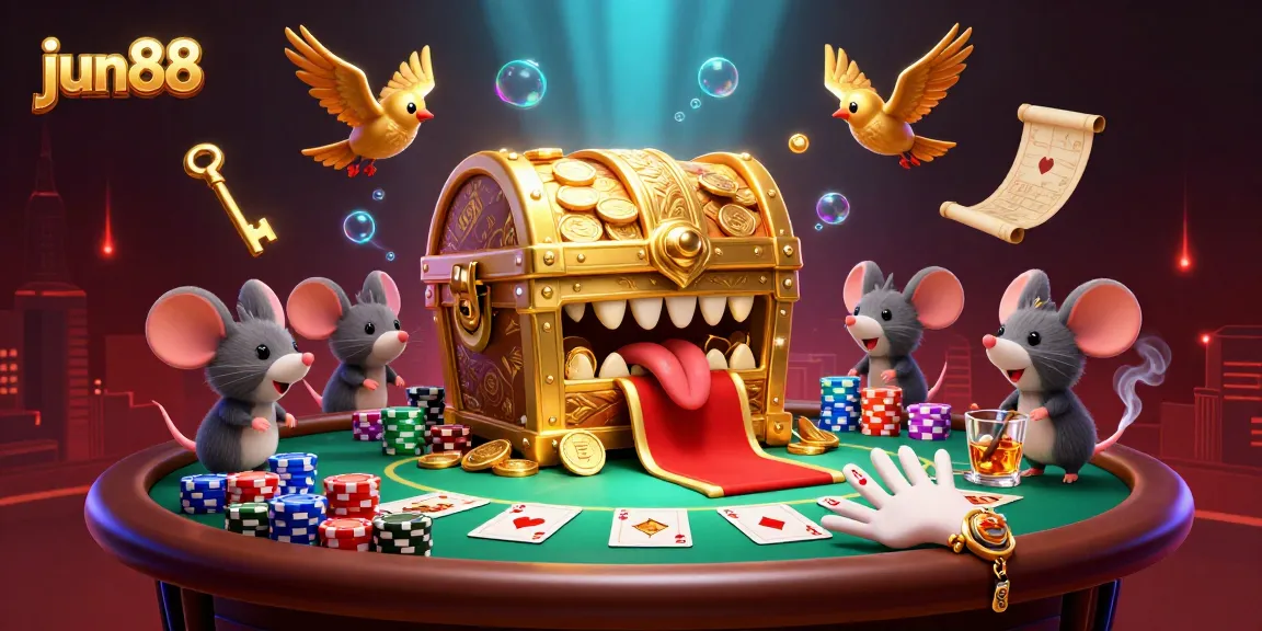 Engage with thrilling games at jun88, showcasing high-stakes poker action and vibrant casino elements.