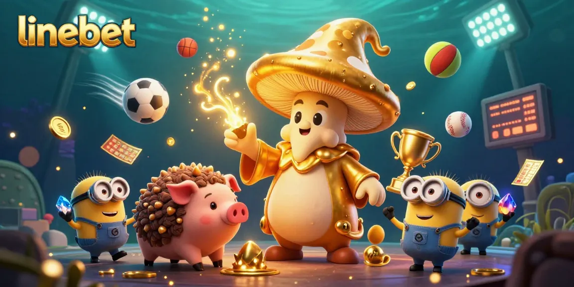 Experience thrilling betting adventures at linebet with dynamic sports and magical winnings in a vibrant 3D scene.