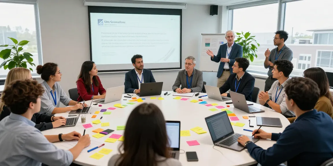 Elite Generations team workshop fostering collaboration and growth.