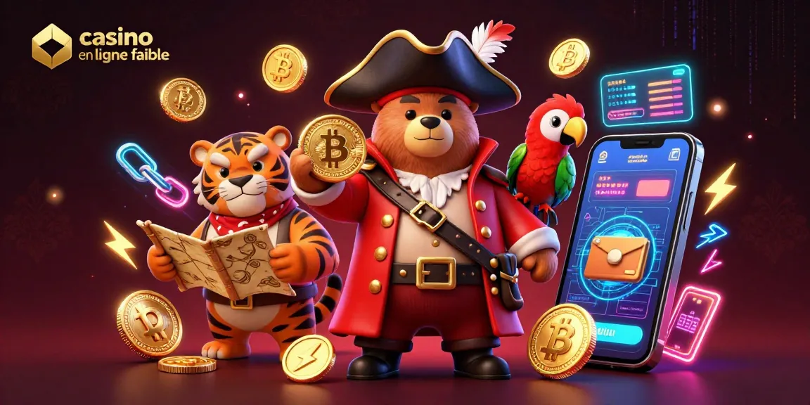 Jouez à des jeux excitants dans un casino en ligne fiable avec un ours pirate et un tigre.