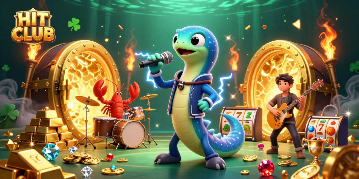 Engage with the HIT CLUB underwater casino experience featuring dynamic characters and vibrant game elements.
