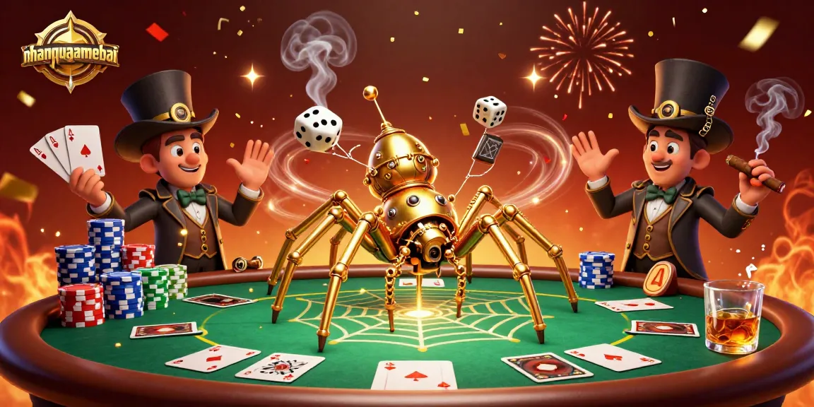 Engage in strategic Callbreak gameplay at nhanquagamebai, featuring a vibrant 3D casino scene.