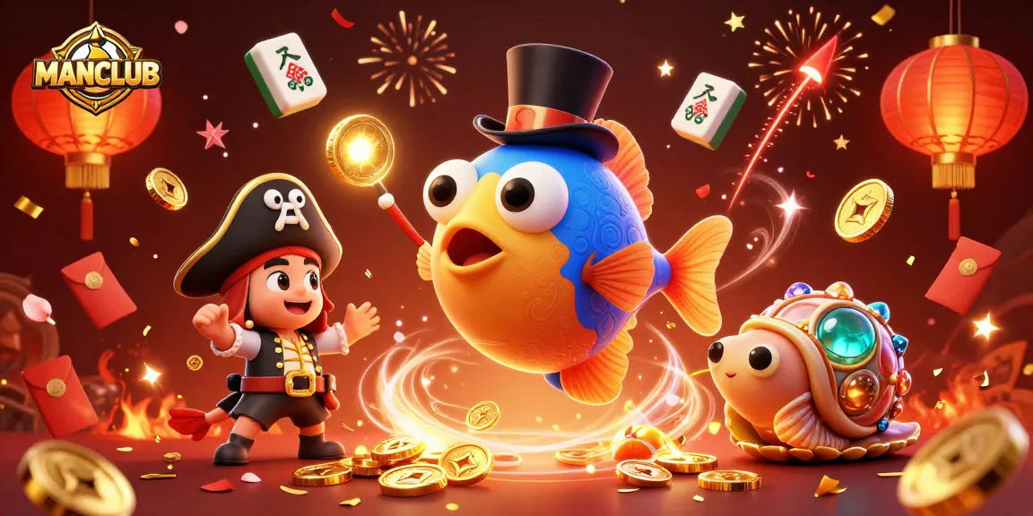 Experience the thrill of winning at MANCLUB with vibrant casino elements and magical excitement.