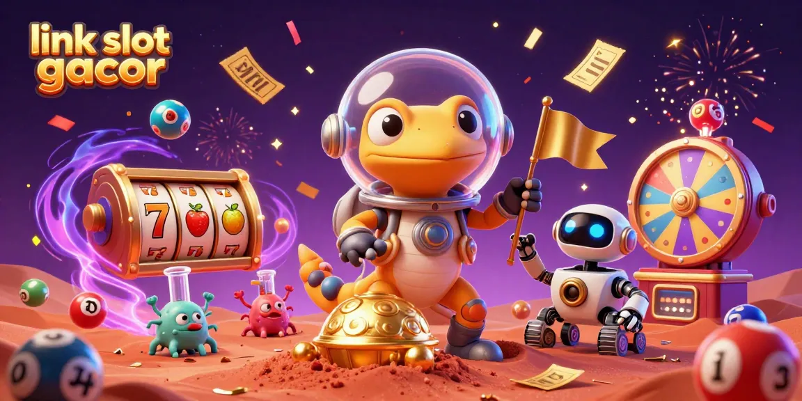 Permainan seru link slot gacor yang mengungkap kasino emas di Mars dengan simbol keberuntungan.