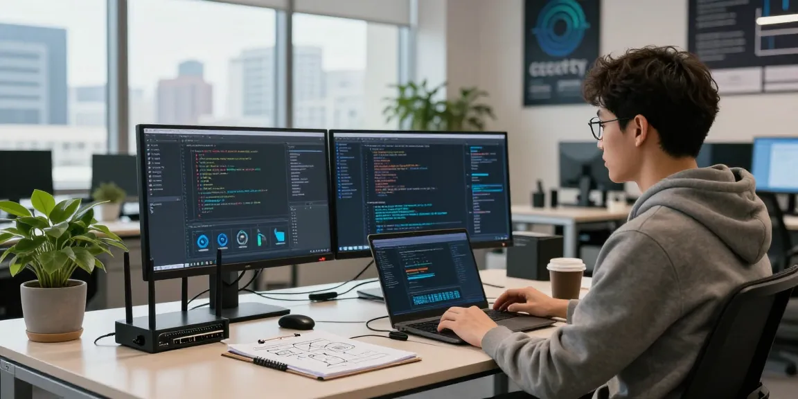 Analyse des fonctionnalités du meilleur logiciel espion dans un espace de travail moderne dédié à la cybersécurité.