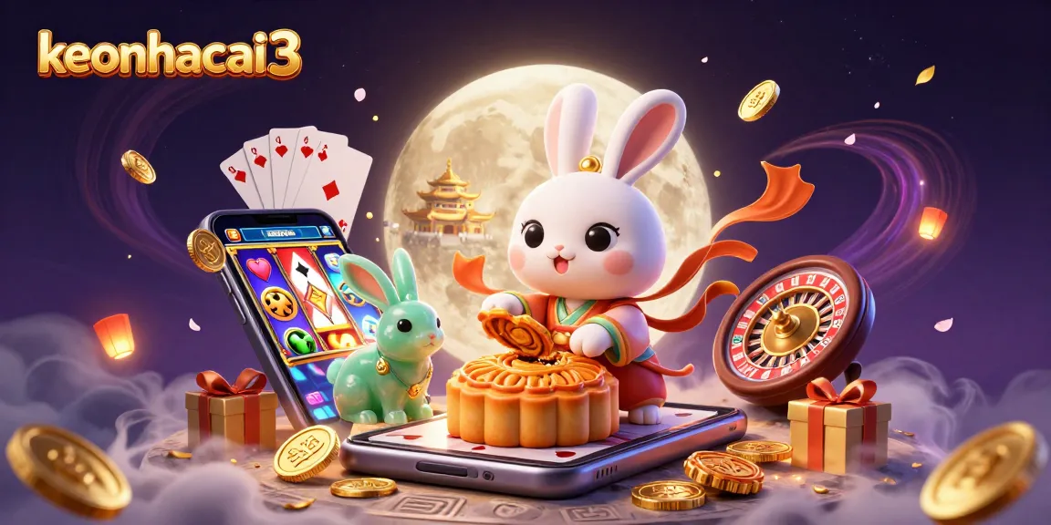 Experience the keonhacai3 moon rabbit theme with vibrant 3D gambling elements and dynamic casino visuals.