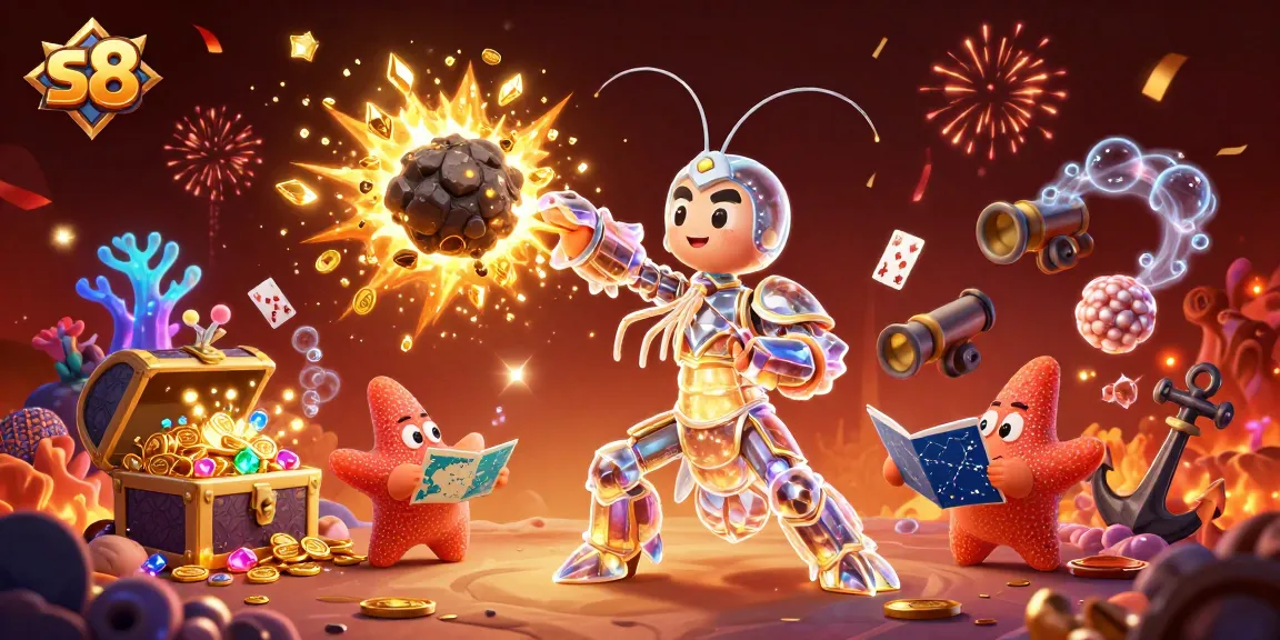S8 platform offers thrilling slot games and amazing bonuses with a vibrant underwater theme.
