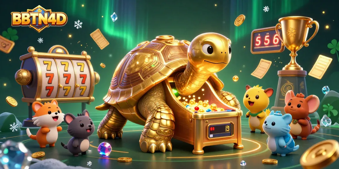 Permainan menarik di BBTN4D menunjukkan slot dan jackpot dengan karakter lucu dan suasana ceria.
