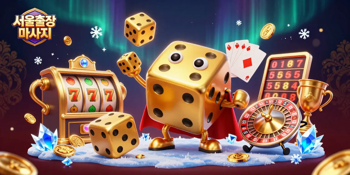 Experience the excitement of 서울출장마사지 with dynamic golden dice juggling and casino elements.