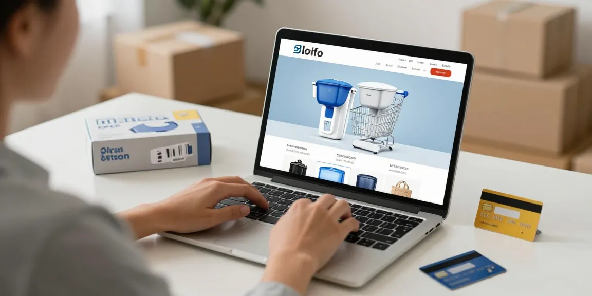 Maxblue EDR3RXD1 Replacement for 4396841 showcased during an online shopping experience, promoting e-commerce deals and product reviews.