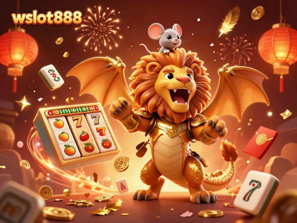 Mainkan permainan slot di wslot888 dengan pengalaman mendebarkan dari chimera kartun berani dan elemen menghibur yang berkilau.