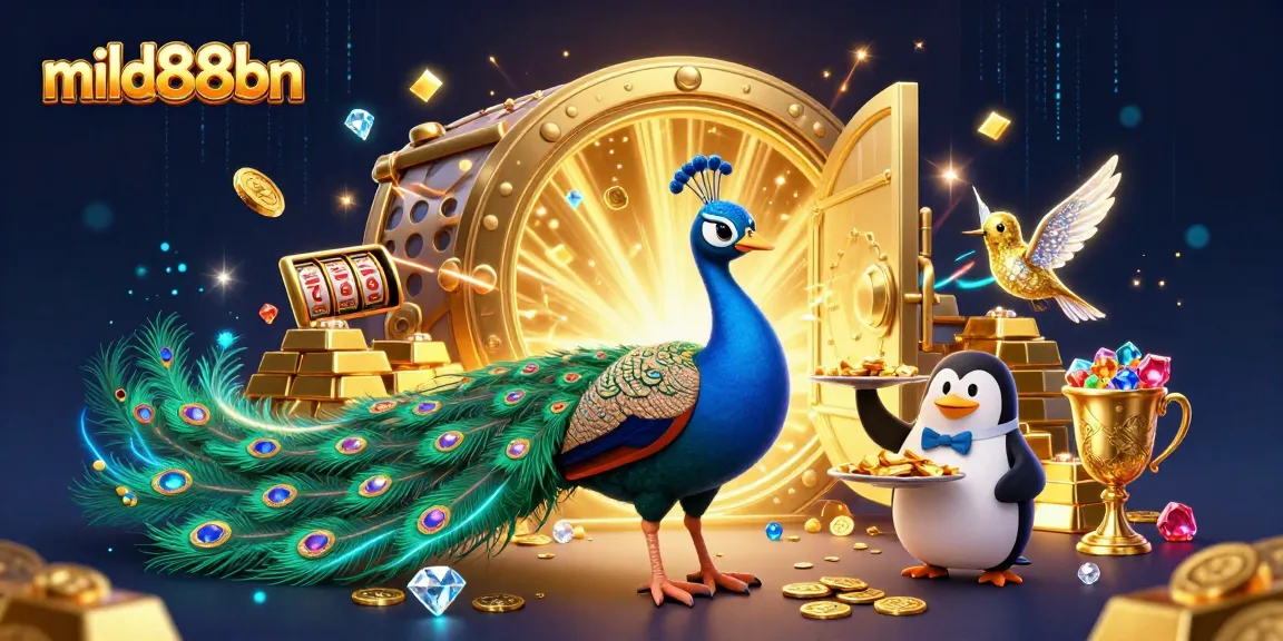Engage with exciting slot action at mild88bn featuring rich casino treasures and vibrant characters.