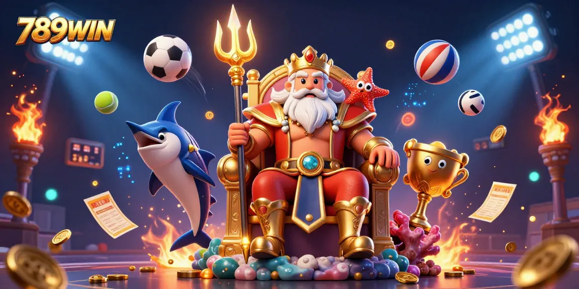 Experience the excitement of 789WIN with Neptune and games surrounded by dynamic elements!